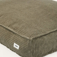 Charger l'image dans la visionneuse de la galerie, Patomia green corduroy dog bed with a soft, textured fabric surface and a small branded label on the side.