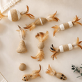 Charger l'image dans la visionneuse de la galerie, Patomia natural sisal cat toys with feathers, bells, and braided rope textures in various animal-inspired shapes