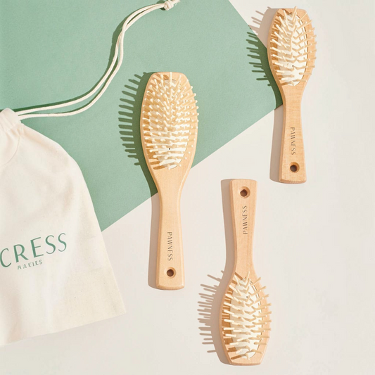 brosses pour chien en bois pour poils longs et fins Pawness
