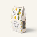 Charger l'image dans la visionneuse de la galerie, Patomia Floky natural organic dog treats in a white box with green and yellow striped branding

