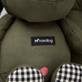 Charger l'image dans la visionneuse de la galerie, Patomia Henny olive green polyester dog toy with checkered paw details and Nordog brand label

