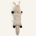 Charger l'image dans la visionneuse de la galerie, Patomia plush rabbit dog toy with soft beige fur, black paws, and internal squeaker for interactive play.
