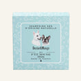 Charger l'image dans la visionneuse de la galerie, Patomia P'tit mousse solid puppy shampoo bar in light blue packaging with cute dog illustrations
