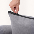 Charger l'image dans la visionneuse de la galerie, Patomia Snozy grey dog bed featuring a soft polyester fabric cover with a durable zipper for easy removal

