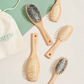Charger l'image dans la visionneuse de la galerie, Patomia wooden dog brushes with soft bristles for long fine hair, featuring sustainable beech wood handles.
